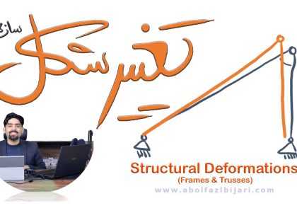 تحلیل تغییر شکل سازه‌ها با روش کار مجازی – از خرپا تا قاب