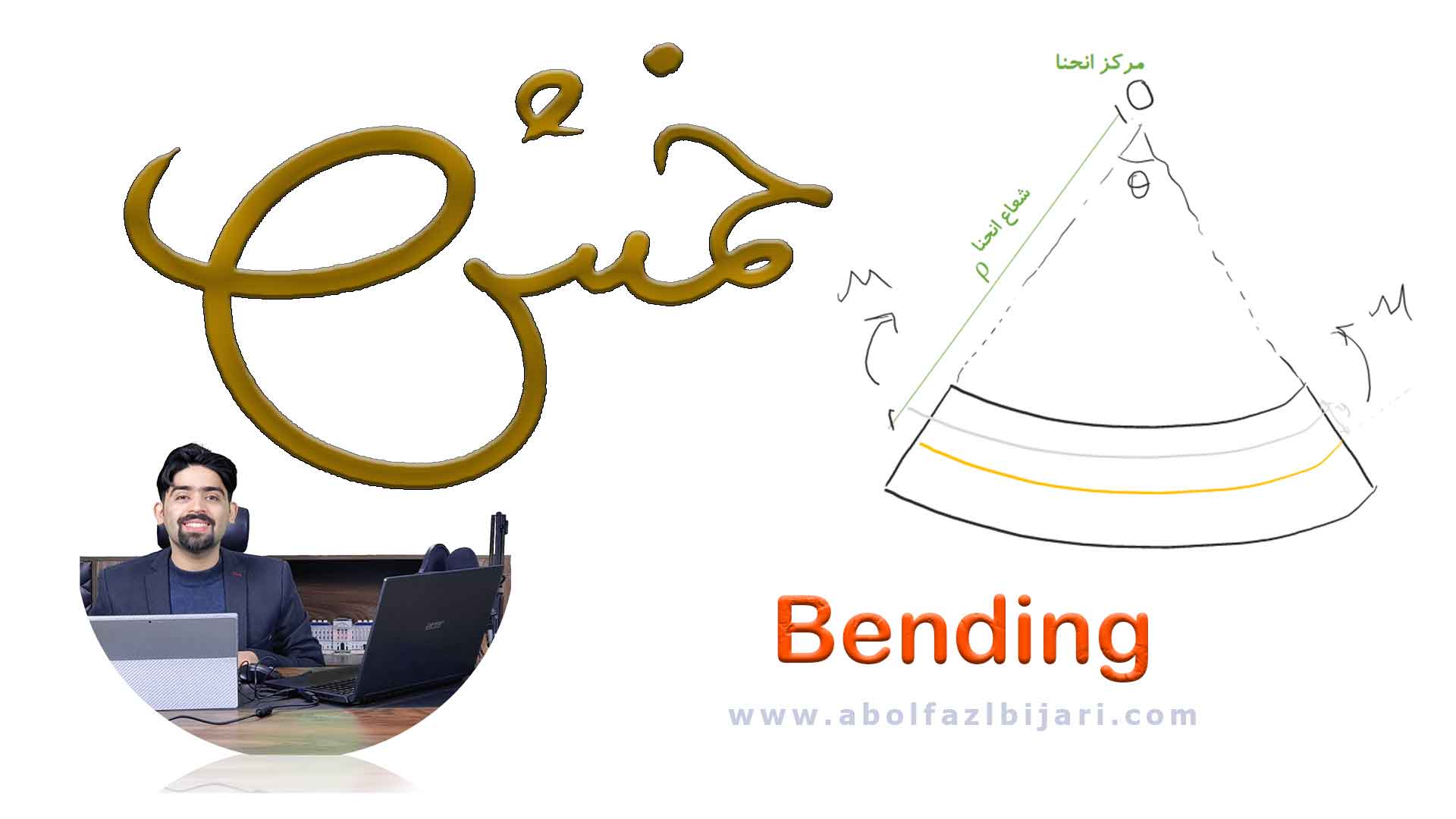 آموزش جامع خمش در مقاومت مصالح | از درک مفهومی تا طراحی تیر فولادی